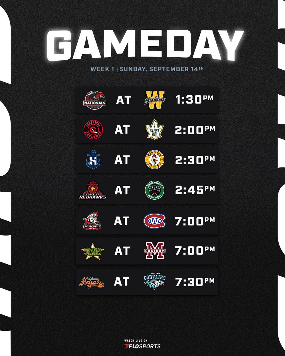 7 games today!

📱  Mobile App Updates | GOJHL App
🖥️ Watch Live | <a href="/FloHockey/">FloHockey</a>

#GOJHL