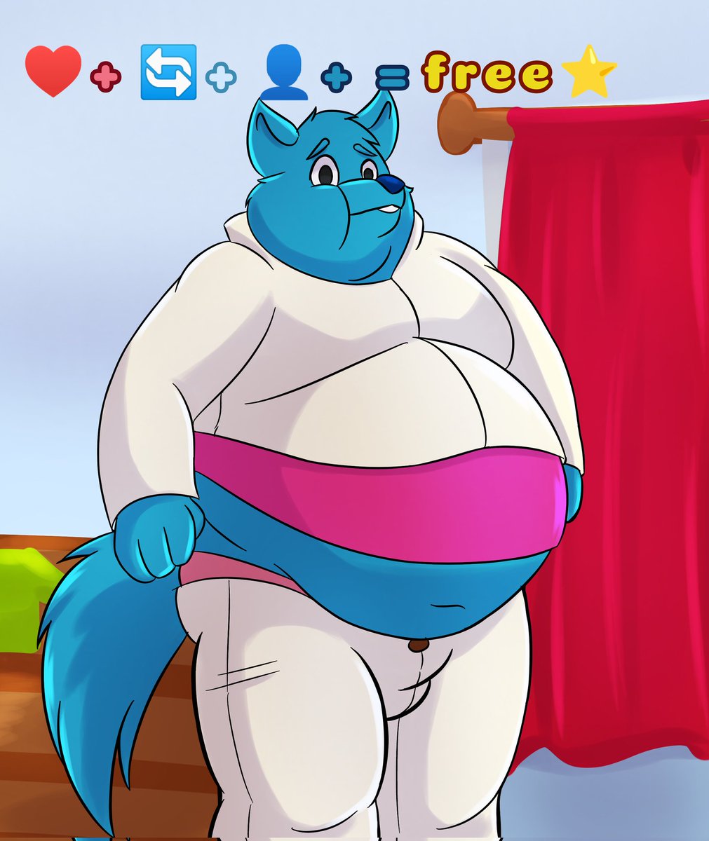 DLemos5578's tweet photo. Hey guys, I just created ych. the clothing store. People bought the wrong and small clothes. But, ych can't breathe for minutes. I get fatter than the clothes tear, the button and zipper start to come off.

♥️+🔄+👤+ = Free⭐

now you can post fursona or character https://t.co/0GV8nEYR5u