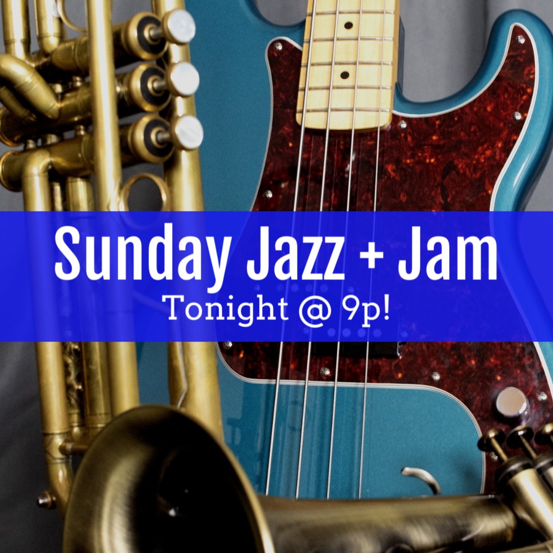 We have your Sunday covered: Join us for Brunch 10-2p, The Happy Hours 3-7p, $5-off bottles of wine after 7p, AND Sunday Jazz tonight @ 9p!