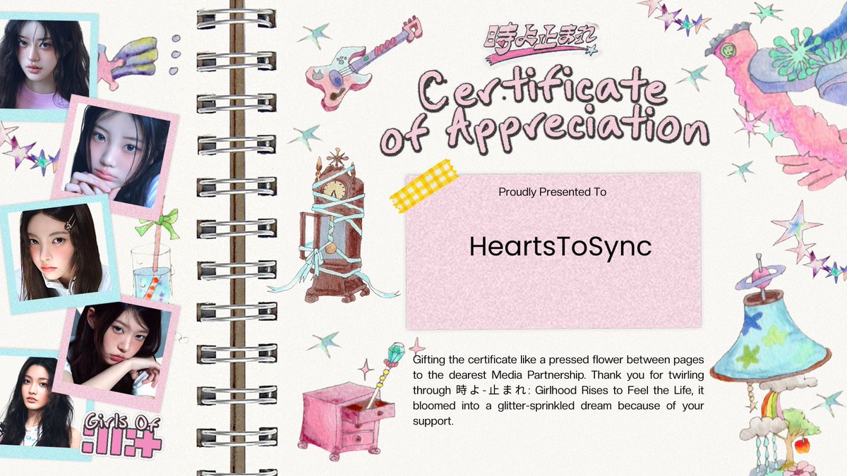 { 💭.. } We from H͟e͟a͟r͟t͟s͟T͟o͟S͟y͟n͟c͟! are grateful to be part of the ‘ILLIT Japan Debut Project’ as an official media partner ☆ ⓘ ..  It’s an honor and a joy for us! We’ve received the certificate and truly appreciate this collaboration. <3