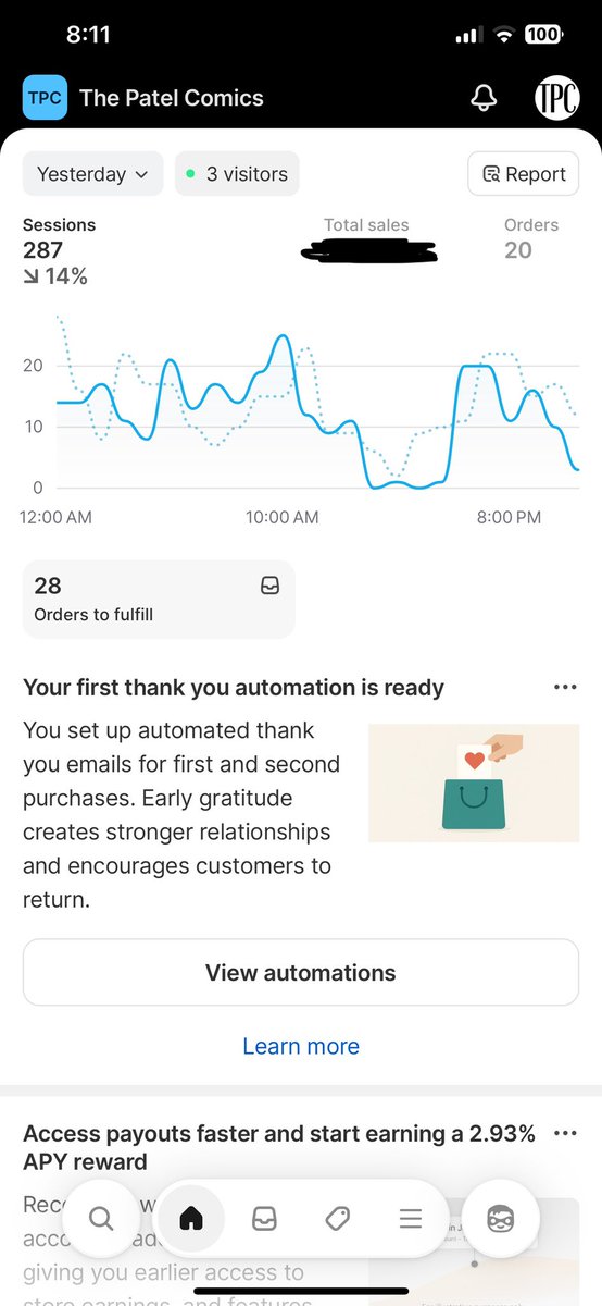 The Patel Comics had it's first day hitting 20 orders in a single day, yesterday. While it's seems small it's a huge boost for the team ❤️ 

Keep following your dreams. It'll happen. 

Thanks to <a href="/Shopify/">Shopify</a> for making life so easy.
