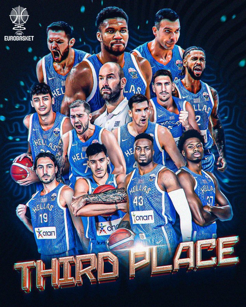 #GREFIN #EuroBasket2025 

The category is :

ICONIC 3RD PLACES 🥉
