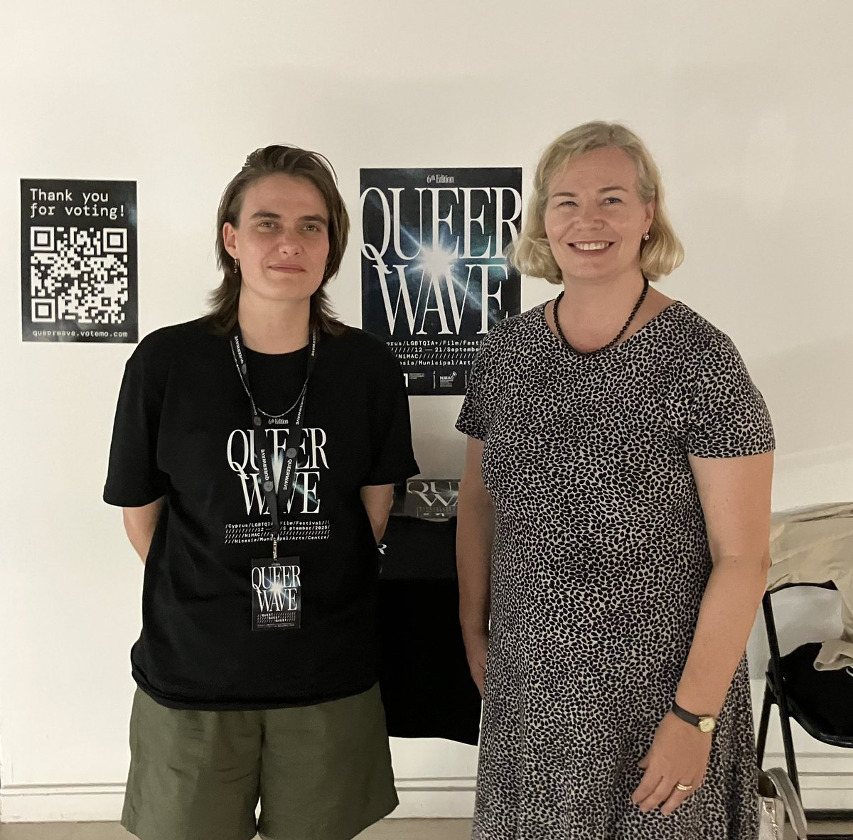 Happy to welcome young talented film director Magdaleena Jakkila to <a href="/queerwavecyprus/">Queer Wave</a> with her “Astro TV” short film. Film was well received and raised vivid discussion. Congratulations! <a href="/AaltoARTS/">Aalto University ARTS</a> <a href="/seta_ry/">Seta</a> #movies #films