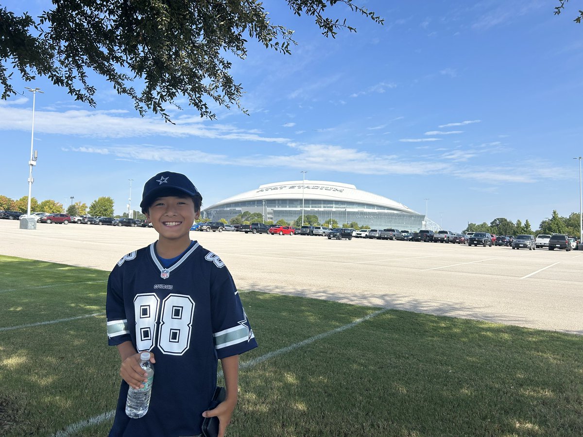 He’s traveled across the Pacific and on the Atlantic… but this is my nephew’s dream vacation! He is going to his first <a href="/dallascowboys/">Dallas Cowboys</a> game and loving every moment of it!
