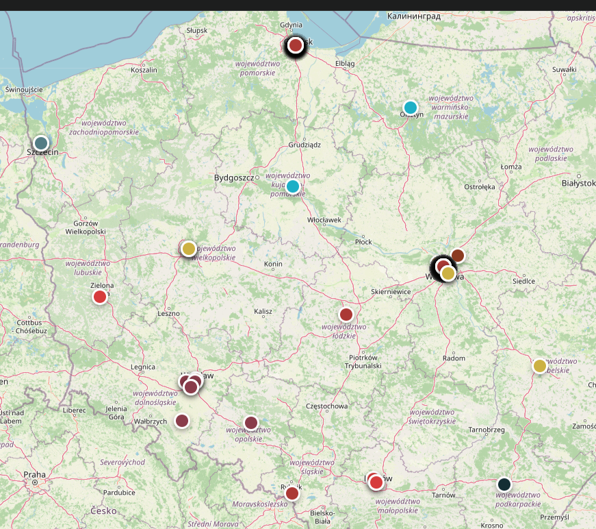 okna_bej's tweet photo. @pokazcene_com postarałem się heurystycznie znaleźć lokalizacje tych 330 mieszkań bez lokalizacji, tak to wygląda ☺️
(być może niektóre lokalizacje to siedziba dewelopera, gdy brak nazwy inwestycji 😏)
tu dane: https://t.co/cT2j6odI8y https://t.co/uy5sIUGUVn
