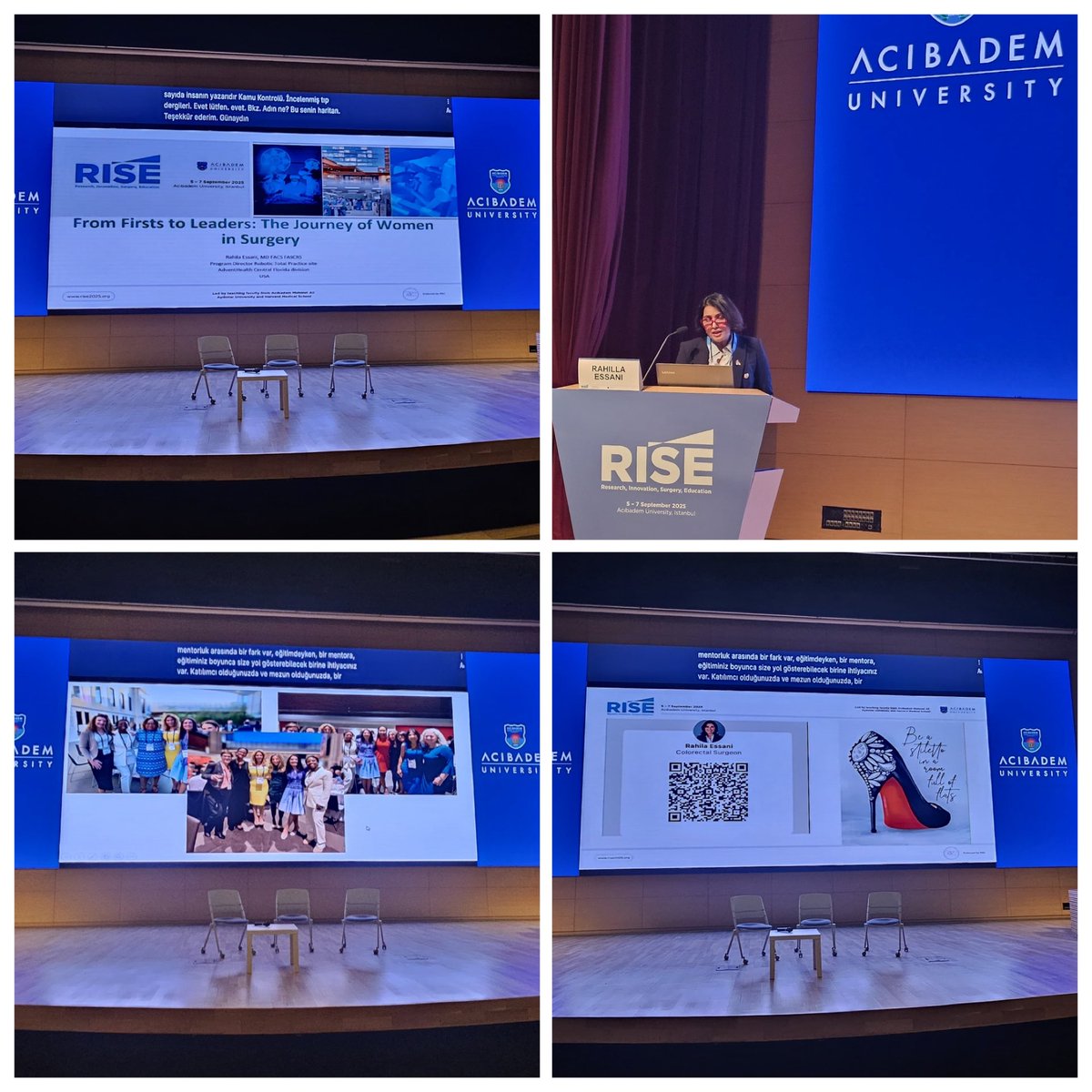 rahila_essani's tweet image. 🚀 Istanbul, you were iconic.
Spoke at the first ever RISE Conference (Sept 5–7, 2025) on:
👠 From Firsts to Leaders: Women in Surgery – because breaking glass ceilings never goes out of style.
🦾 Innovations in Colorectal Surgery – because the future of surgery is bold,…
