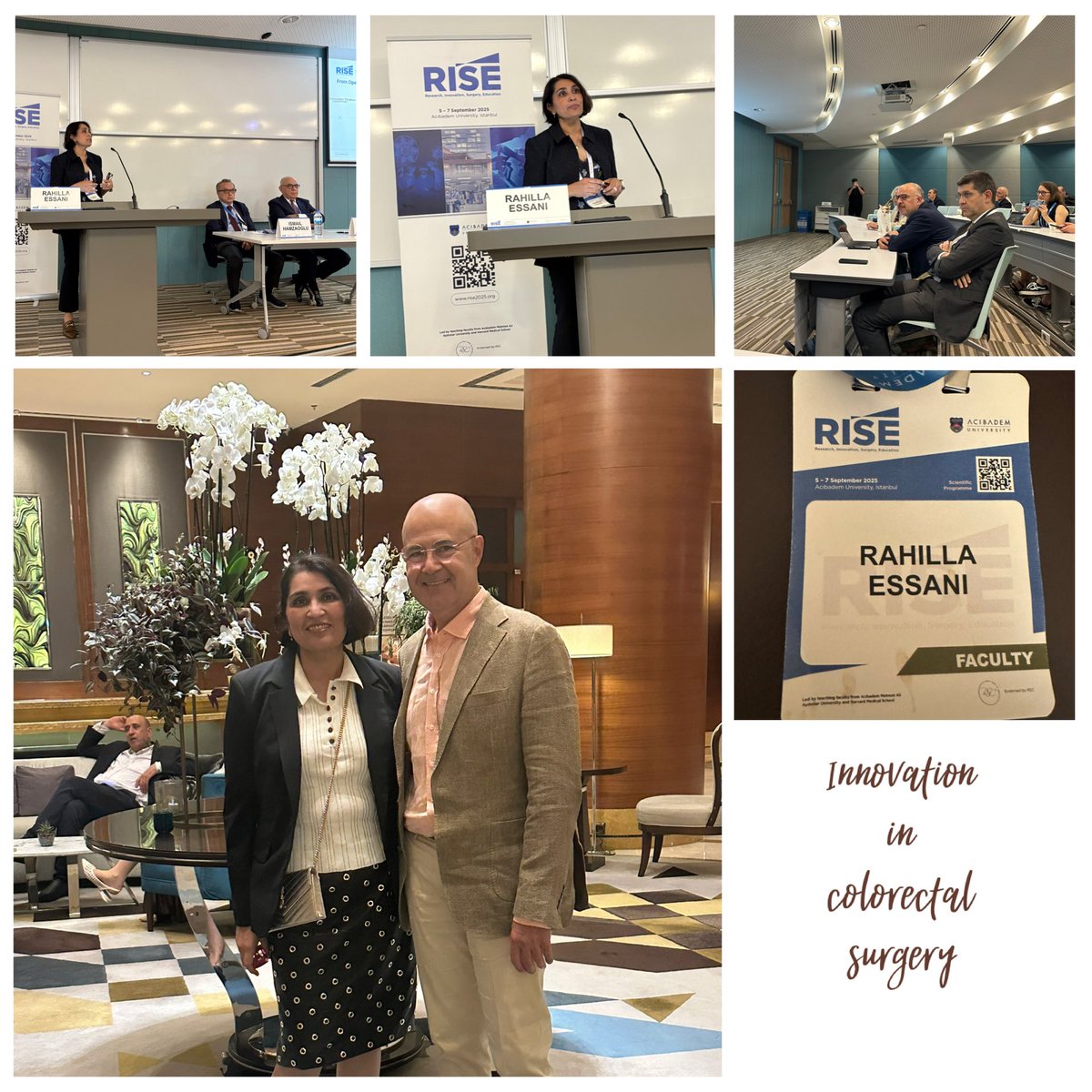 rahila_essani's tweet image. 🚀 Istanbul, you were iconic.
Spoke at the first ever RISE Conference (Sept 5–7, 2025) on:
👠 From Firsts to Leaders: Women in Surgery – because breaking glass ceilings never goes out of style.
🦾 Innovations in Colorectal Surgery – because the future of surgery is bold,…