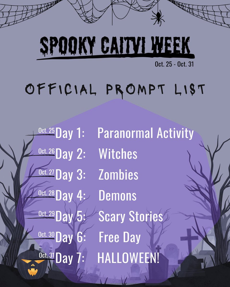 good morning #caitvi nation! we’re curious - which spooky week prompt are people most looking forward to? let us know!