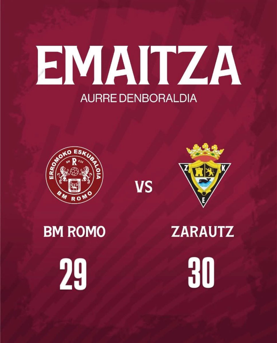 Ezin izan dugu garaipena lortu.

Eskerrik asko Gobelara hurbildu zareten guztioi. 

Hurrengo astean Usurbilen izango gara (17:30)

No hemos podido conseguir la victoria.

Muchas gracias a todos los que os habéis acercado a Gobela.

La semana que viene visitamos Usurbil (17:30)