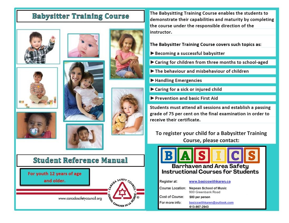 BASICSwithKaren's tweet photo. There are still spots available for the September 29th OCDSB PA Day Babysitting Course. 
Register at https://t.co/8m9oKCvRma #OCDSB #OCDSBStudents #OCDSBPADay #Babysitting #BabysittersCourse #BabysittingCourse #Barrhaven #Nepean #Ottawa https://t.co/vI363eC5IL