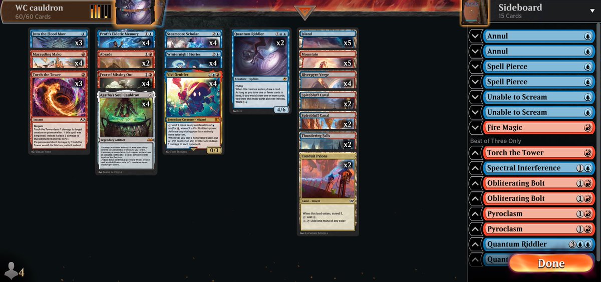 QUALIFIED TO ARENA CHAMPIONSHIP🏆

Played stock cauldron list that <a href="/terlollo15/">Lorenzo Terlizzi</a> coached me on go check his guide💯

Clean 4-0 vs 3x Mono-R &amp; 1x Mirror

アリーナチャンピオンシップ権利獲得🏆
合作した記事とほぼ同じのリストで4-0抜け🤩
ロレンゾありがとう🙏