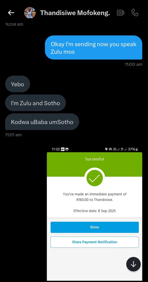 Iindor_'s tweet photo. @angelnellyy @chiefnizer_rsa Also her she's a scammer @Thandidior https://t.co/jsfCqMgYpK