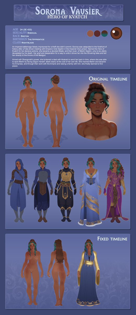 Moonlitalien's tweet photo. Ref sheet commish!
#theelderscrolls #tesoc https://t.co/v1AV4i0Xo8