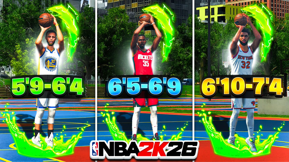 The #1 BEST JUMPSHOTS for ALL BUILDS + HEIGHTS on NBA 2K26... youtu.be/ewniMMof0o4?si…