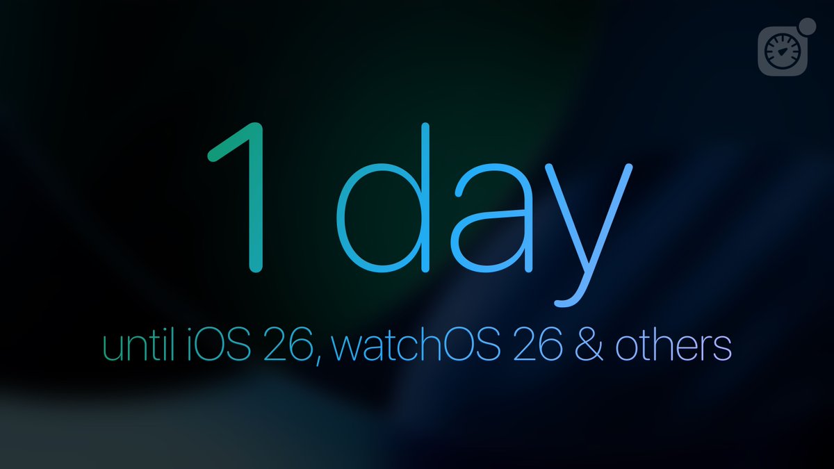 iOS 26, iPadOS 26, watchOS 26, and more updates will be released in approximately 24 hours.

#AppleEvent