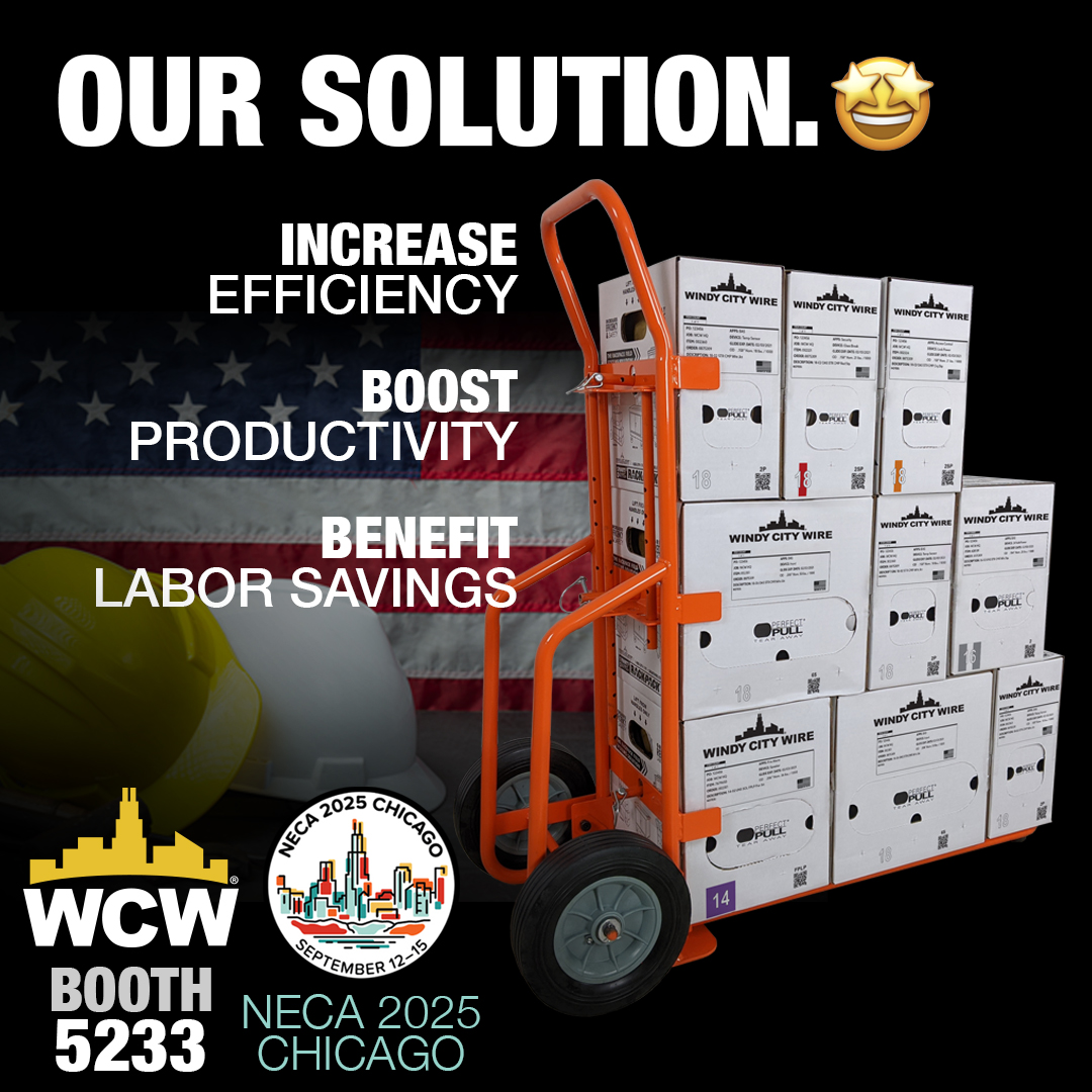 WindyCityWire's tweet image. Learn how our Complete #RackPack Field Systems Solution can improve your bottom line on every project! #NECA25 Booth #5233 🤩

#SmartWire #LaborSavings #AmericanMade #electricalcontractors