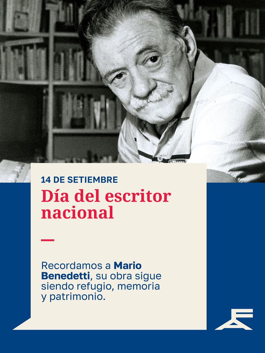 En el Día del Escritor conmemoramos a Mario Benedetti.

Su obra, parte fundamental de nuestra identidad, sigue siendo refugio, memoria y patrimonio uruguayo. Su legado perdura.