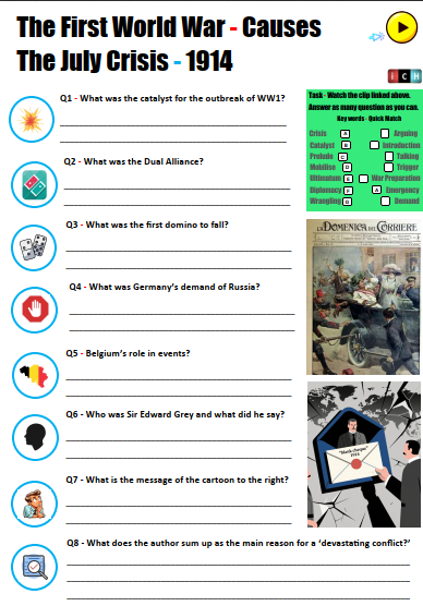 icHistory's tweet photo. New 😎 upgrades and additional resources to this First World War teaching pack💥. Loads of ideas and activities to choose from. Easy, free PDF download 👇👇👇 #historyteacher #histedchatie https://t.co/9eFNKj2yiO https://t.co/w0KvtCElSD