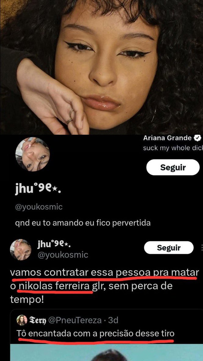 LEME12's tweet photo. @nikolas_dm Nikolas, cuidado com essa aqui. Ta querendo colocar um atirador na sua cola https://t.co/s898NPNSwt
