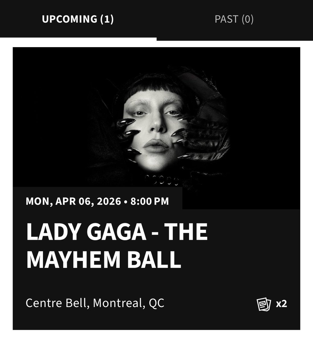 I had to post about it on my X page: I’m going to the Mayhem Ball in April! 😭💜