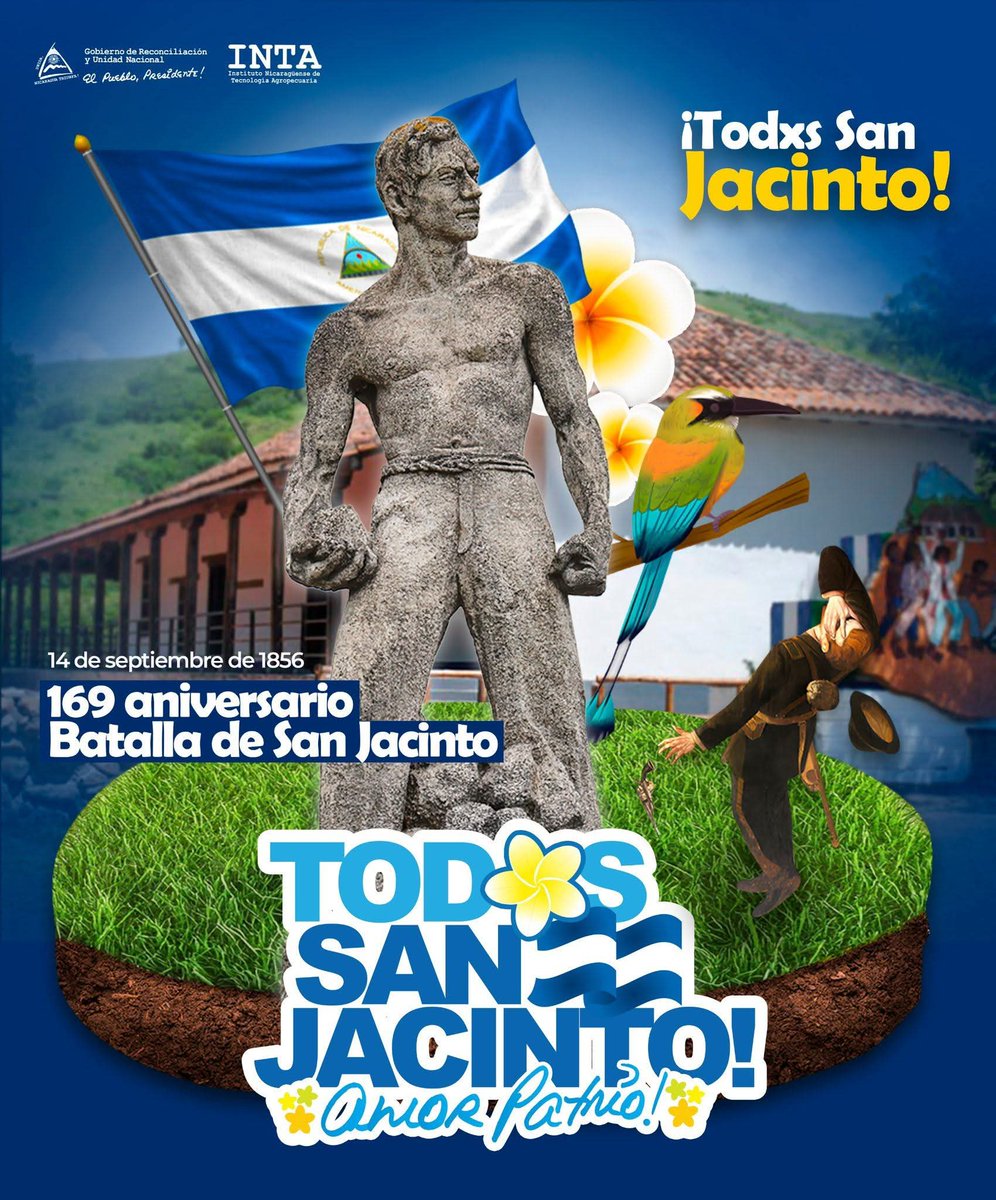 #Nicaragua 

🇳🇮 Los Nicaragüenses celebramos 169 aniversario de aquella Gesta Heroica única de San Jacinto, reafirmando nuestro amor a nuestra Patria soberana con dignidad y orgullo 💙🤍💙

#TodosSanJacinto 
#FiestasPatrias