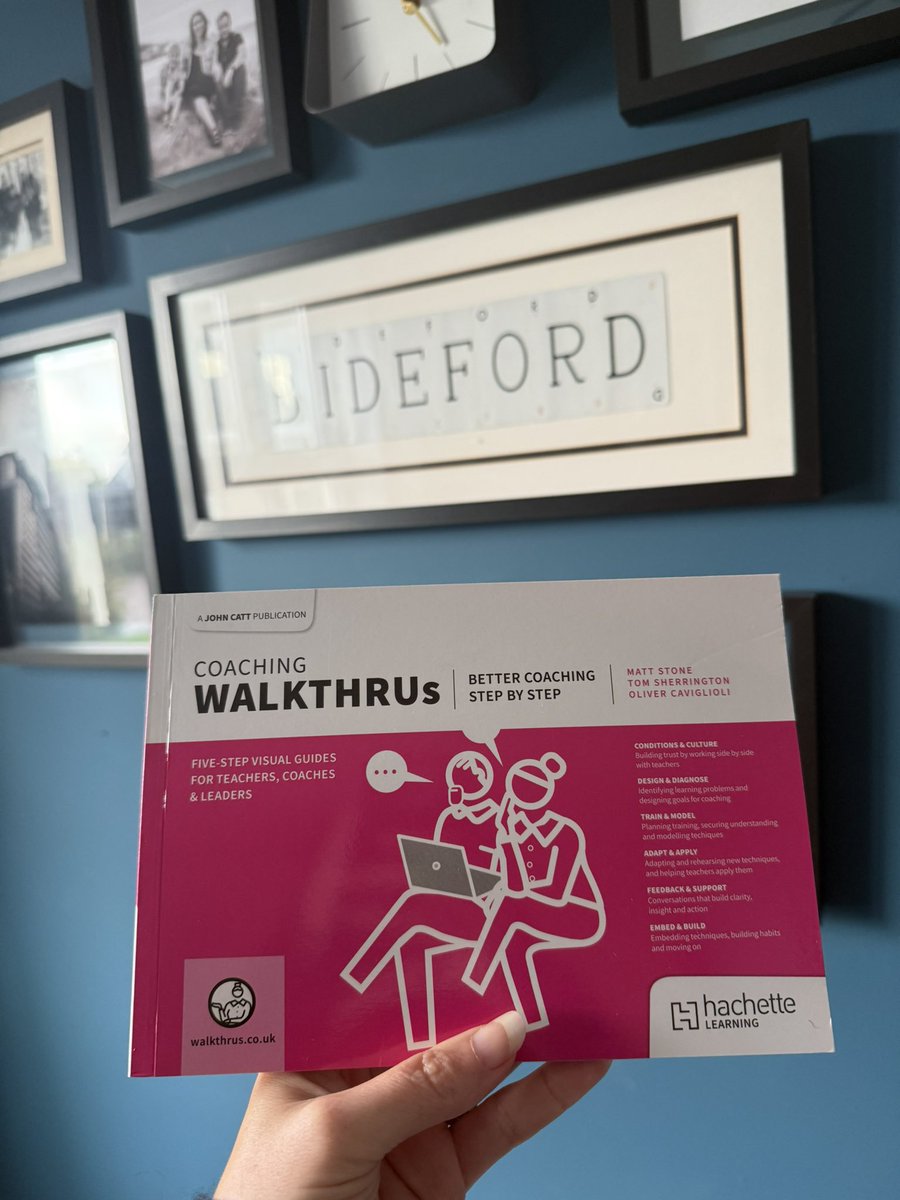 Just received Coaching Walkthrus: Better Coaching Step by Step. 
As lead coach, I’m always looking to sharpen my own practice and support my team’s growth. Excited to dig in and see how this can elevate our coaching conversations. #coaching #walkthrus