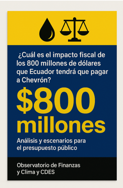 OFC_CLIMA's tweet photo. ¿Subir el precio del diésel para pagar 800 millones de dólares a la petrolera más contaminante del país, Chevrón?

Análisis corto del impacto fiscal del laudo https://t.co/0z0QxP7dur https://t.co/6PuV2ibrOl