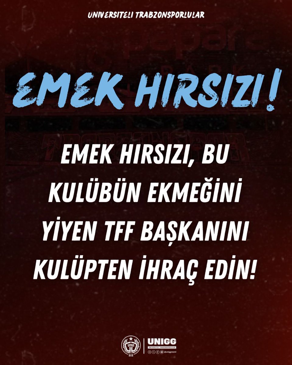 EMEK HIRSIZINI DERHÂL İHRAÇ EDİN!