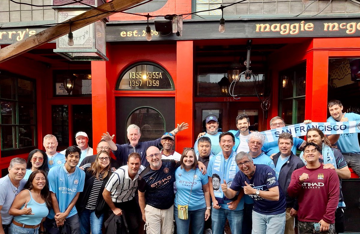 Blue skies over San Francisco ☀️🔵 … red skies still crying. Derby day belongs to City!
#ManCity #myPLmorning #SanFrancisco #mcfc #derbyday
