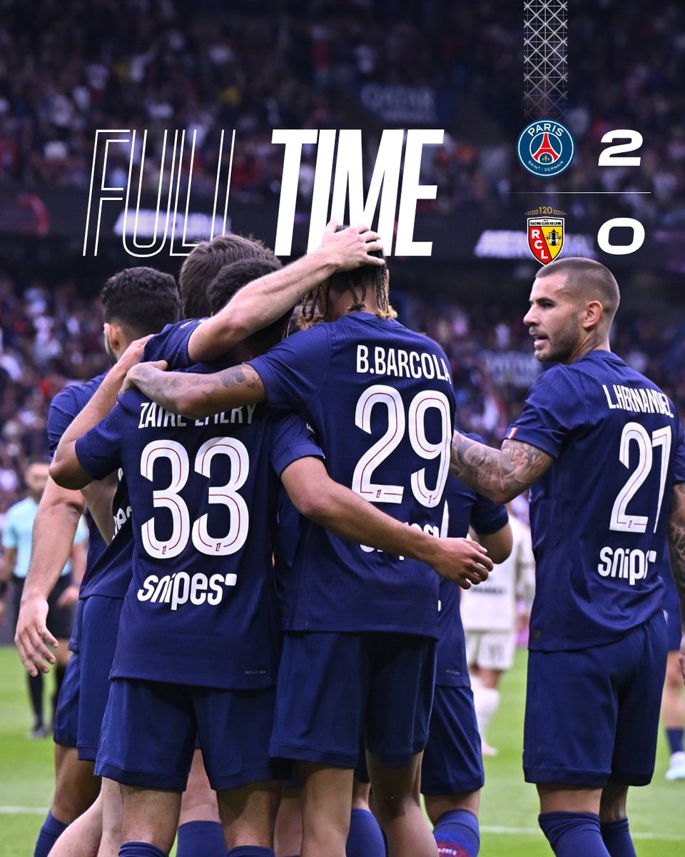 Victoire à la maison 🏡
⚽️ x2 Barcola

#PSGRCL 2-0 I <a href="/Ligue1/">Ligue 1 McDonald's</a>