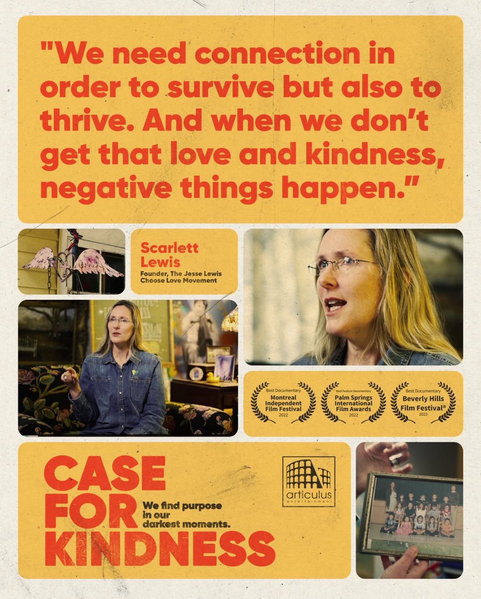 Scarlett was honored to be part of the Case for Kindness film - joining some exceptional people to show the world that even in our darkest moments, we can find purpose and meaning.

Streaming NOW on <a href="/amazon/">Amazon</a> <a href="/PrimeVideo/">Prime Video</a>