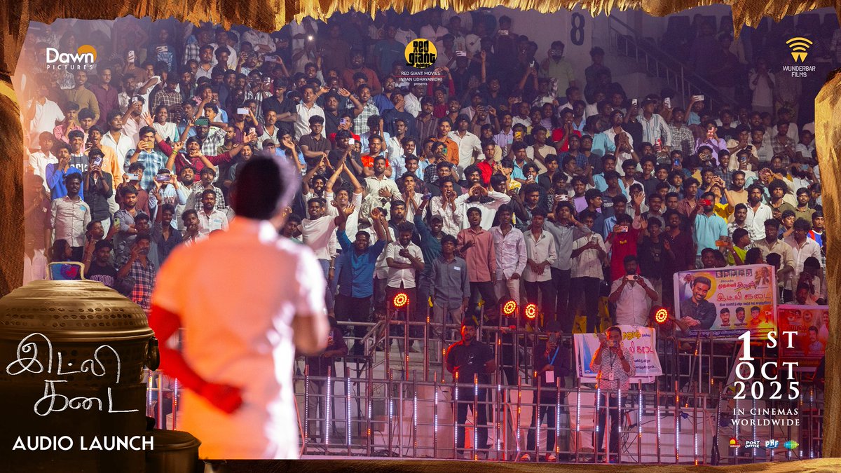 ‘D’ on stage, words that set the night on fire 🔥🎬🎤

#IdliKadaiAudioLaunch

<a href="/dhanushkraja/">Dhanush</a> <a href="/arunvijayno1/">ArunVijay</a> <a href="/RedGiantMovies_/">Red Giant Movies</a> <a href="/gvprakash/">G.V.Prakash Kumar</a> @menennithya <a href="/DawnPicturesOff/">DawnPictures</a> @aakashbaskaran @thesreyas <a href="/wunderbarfilms/">Wunderbar Films</a> <a href="/saregamasouth/">Saregama South</a> <a href="/dancersatz/">Sathish krishnan</a> <a href="/MShenbagamoort3/">M Shenbagamoorthy</a> <a href="/kavya_sriram/">Kavya Sriram</a> <a href="/Kiran10koushik/">Kiran Koushik</a>
