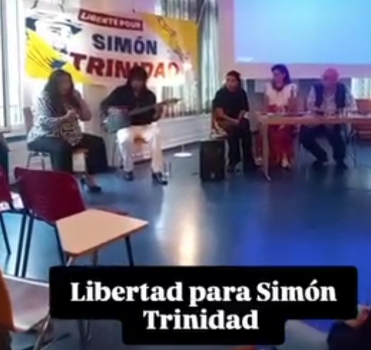 Simontrinidadcs's tweet photo. 2do día Encuentro por la libertad de Simón Trinidad y la Paz de Colombia. La unidad internacional es la solidaridad con la causa de todos los Presos Políticos del mundo: Derecho a la libertad, vida dignidad, respeto, soberanía, paz con justicia.
#simonlibertad
#freedomforsimon https://t.co/4k6ZDLt9fH