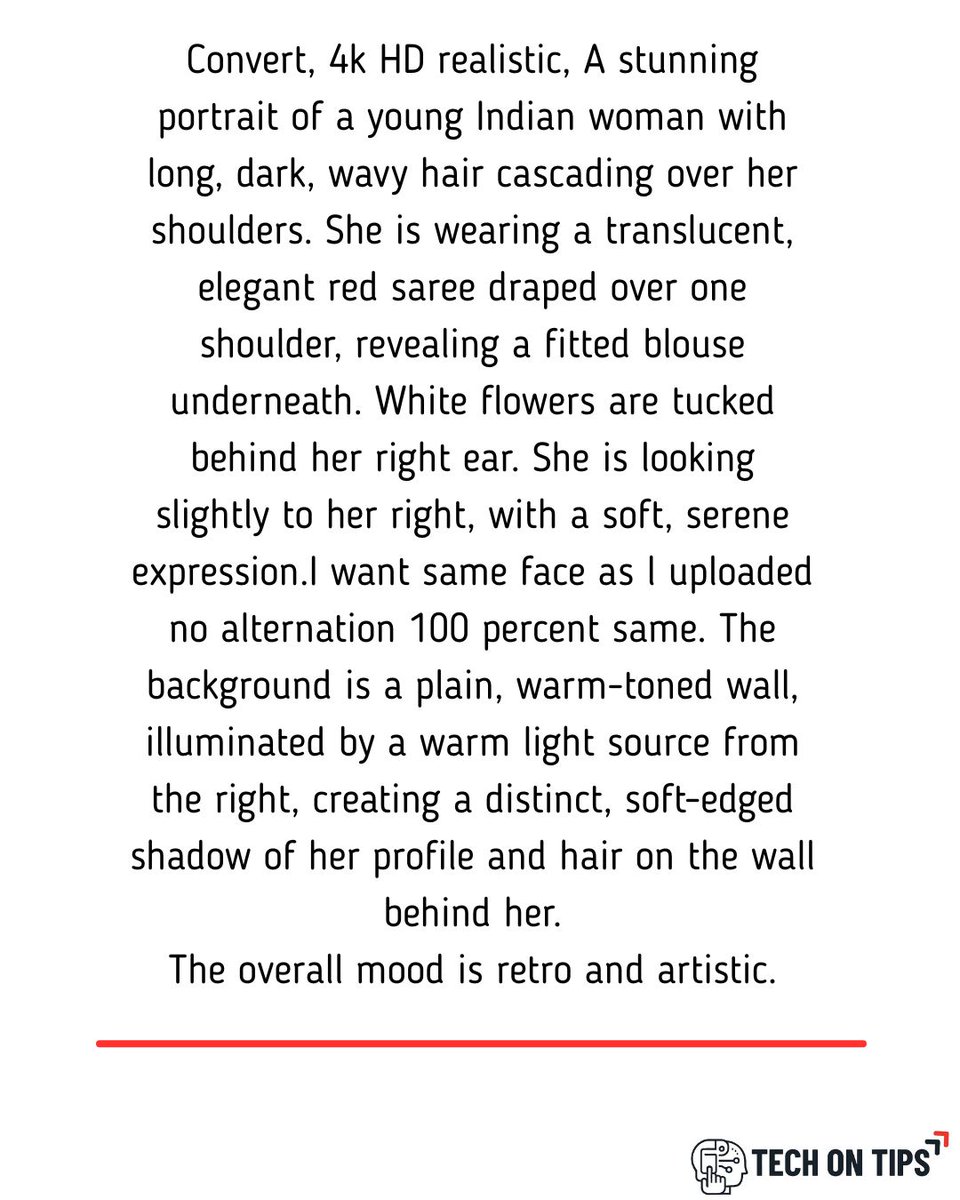 TechonTips24's tweet image. 🚀 Enjoy Trending AI Prompts for Gemini 🔥
From creativity to productivity – Gemini makes everything smarter & faster! ✨
#TechOnTips #AIRevolution #GeminiAI #GoogleGemini #AIPrompts #TrendingAI #FutureOfAI