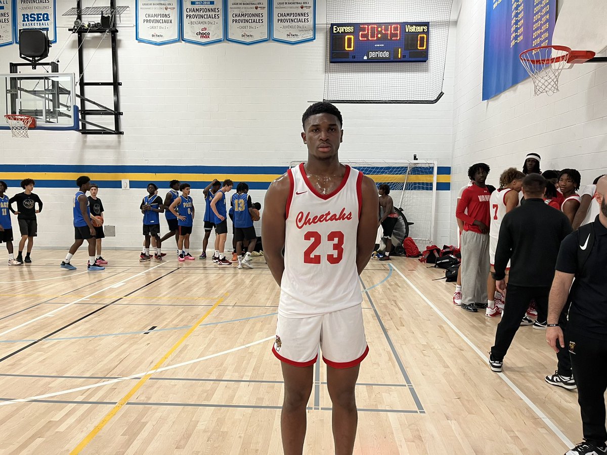 2027 F <a href="/randy_tza/">Randy Tshizanga</a> played really well in the two games of the Brookwood Elite showcase for <a href="/vcbballD1/">Vanier Hoops</a> . He flashed solid footwork coupled with offhand finishing ability.