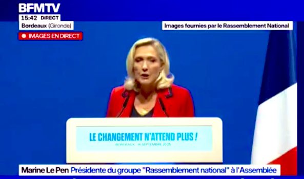 CecileLoial's tweet photo. Tiens, je l’avais repéré il y a 1 semaine…

« Le changement n’attend plus »

#MarineLePen #Bardella #RN #Lecornu #gouvernement #Macron #EPR #Hollande #Faure #PS #Melenchon #LFI #Tondelier #EELV #Roussel #PCF #AN #dissolution #blocage https://t.co/X2fVXvKi8U