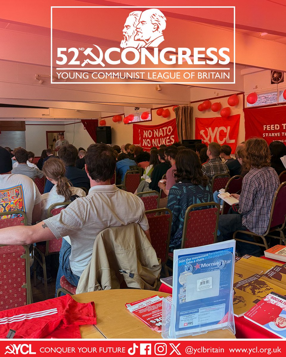 yclbritain's tweet photo. Some pictures from our recent 52nd Congress 📸

Rise like Lions. Build the United Front! https://t.co/OAiLQUXkpx