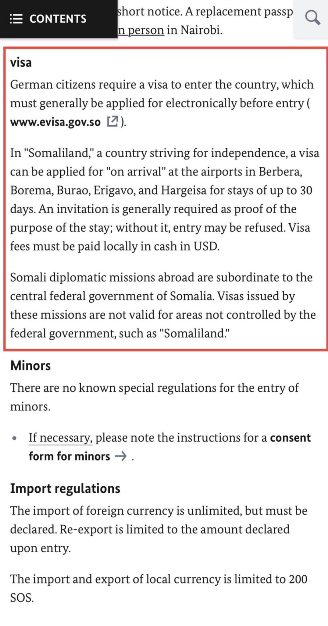 Voice of Horn on X: "The German government has backed #Somaliland New Visa  On Arrival Policy https://t.co/XlhIzrIL3v" / X