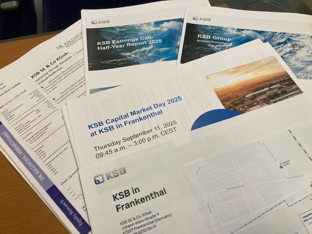 Papamicha007's tweet photo. War diese Woche auf dem #CMD #CMD2025 #CapitalMarketsDay von #KSB in #Frankenthal, spannende Einblicke in die Gesellschaft erhalten. https://t.co/A3zXhLT2QI