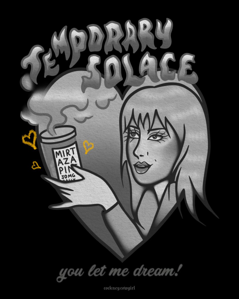 💊 MIRTAZAPINE 💊 illustration by me. Not my favourite and I’ll probably re-draw an illustration for the #EDAABP series but here u go!