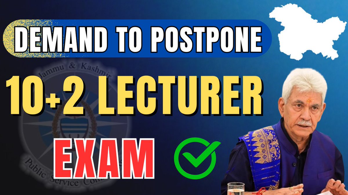 TheAspirants_'s tweet photo. Respected @JKPSC LG @manojsinha_ 
We sincerely request a reschedule of the upcoming Lecturer Exam due to:
Flood damages  
Internet disruptions  
Clash-JKP Constable PT 
A slight deferment will ensure fair opportunity for all aspirants. 
#postponeJkpscLecturerExam  
@OmarAbdullah https://t.co/kHzbreyfms