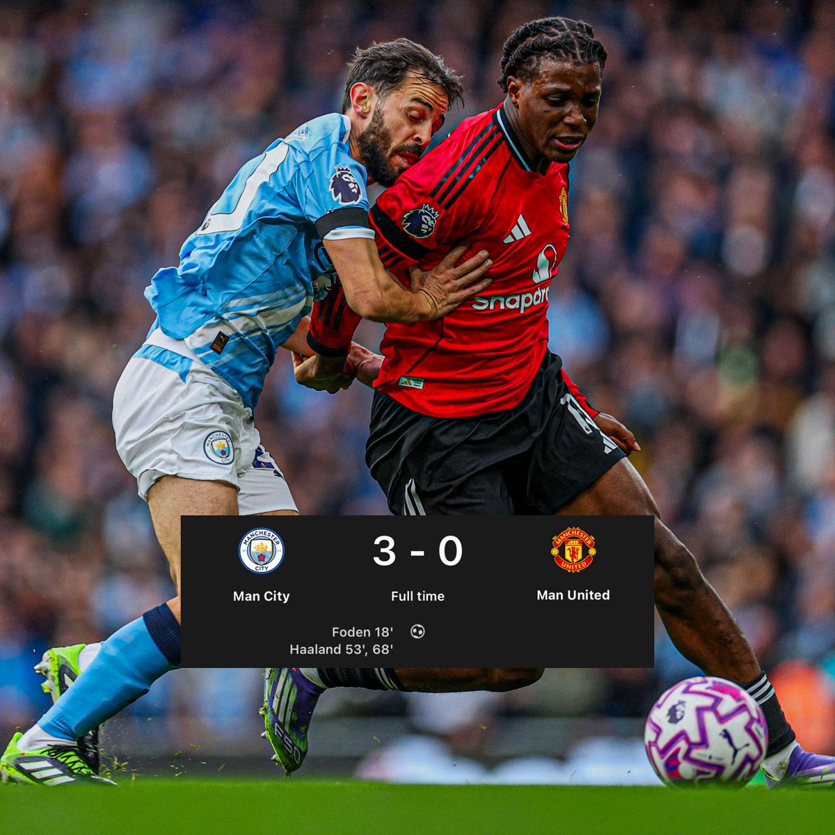 🚨 FT: Defeat in the Manchester Derby…