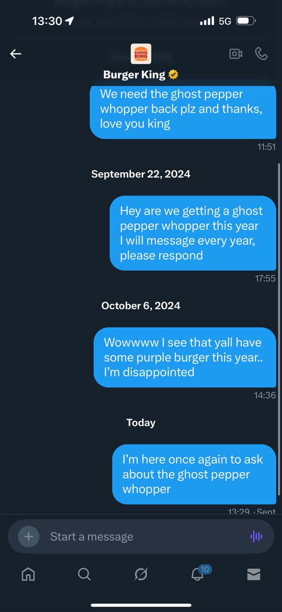 livmeece's tweet photo. @BurgerKing I will literally message you every single year until you bring it back plz https://t.co/sNpVUwYmz1