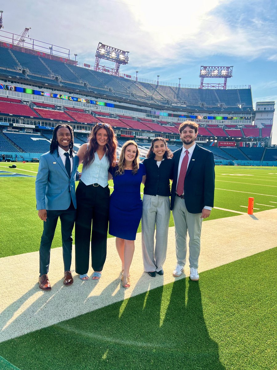 Titans design team showing up and showing out for the first home game of the season. Thankful to work in the trenches with this talented crew! #TitanUp