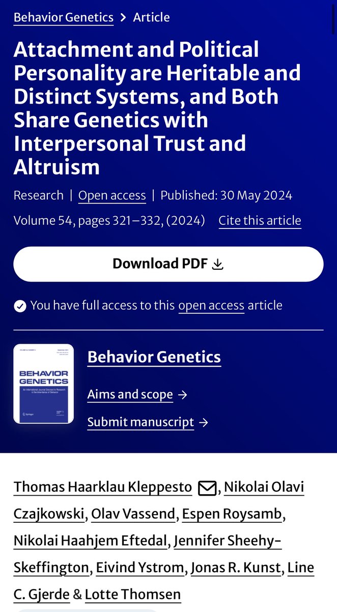 "Contrary to popular and long-standing accounts of the causes and consequences of attachment styles, we find no evidence that attachment and ideology are jointly grounded in early familial experiences."