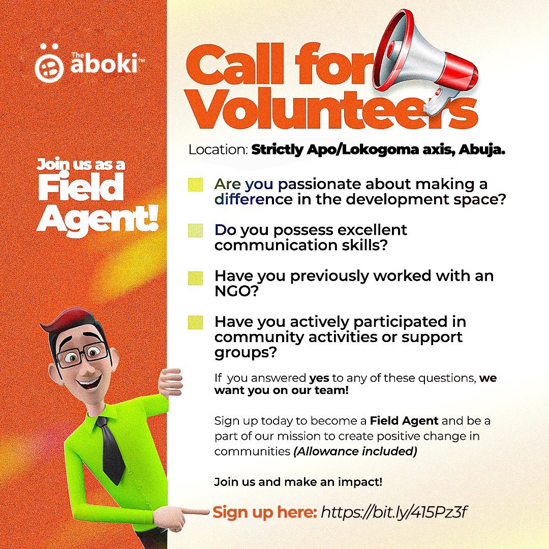 Hansel Praise (@hannytalker) on Twitter photo We are seeking motivated data collectors/field agents to collect accurate & clear data sets. 
Stipends range: 50k - 250k 
If you are a self-starter with strong communication skills, we want to hear from you!
Key Responsibilities:
Collect accurate data
Provide clear information We are seeking motivated data collectors/field agents to collect accurate & clear data sets. 
Stipends range: 50k - 250k 
If you are a self-starter with strong communication skills, we want to hear from you!
Key Responsibilities:
Collect accurate data
Provide clear information