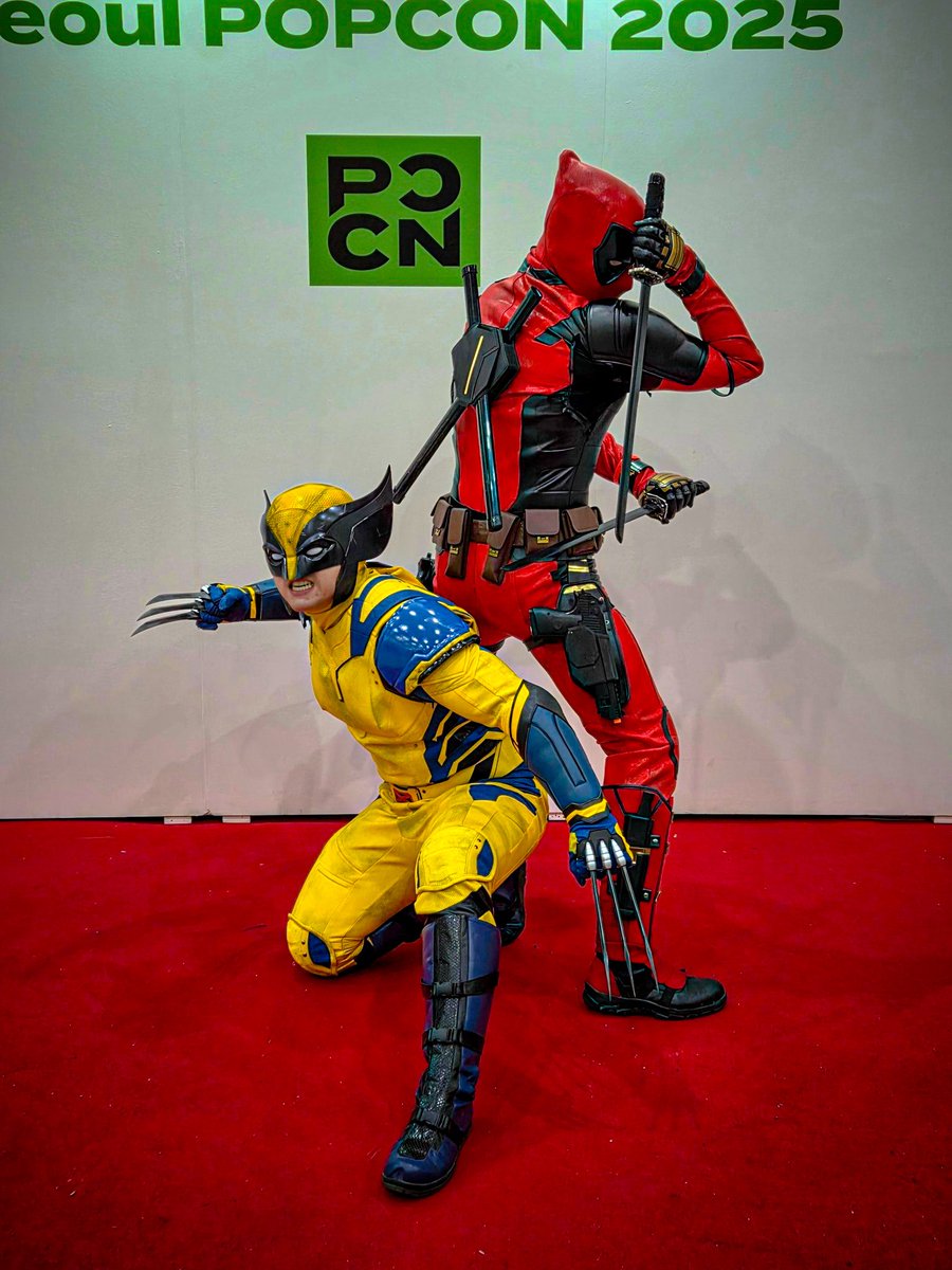 seoyun_p_96's tweet photo. [마블 - 데드풀과 울버린]
DEADPOOL AND WOLVERINE 
deadpool @my_ster2
#서울팝콘 #2025서울팝콘
#seoulpopcon #seoulpopcon2025 
#MARVLE #MARVLECOSPLAY 
#DEADPOOLANDWOLVERIN
#DEADPOOLANDWOLVERINCOSPLAY 
#마블 #마블코스프레
#울버린코스프레
#데드풀코스프레  #cosplay
#TEAM_SEFIRA https://t.co/cgkc1D5Hwz