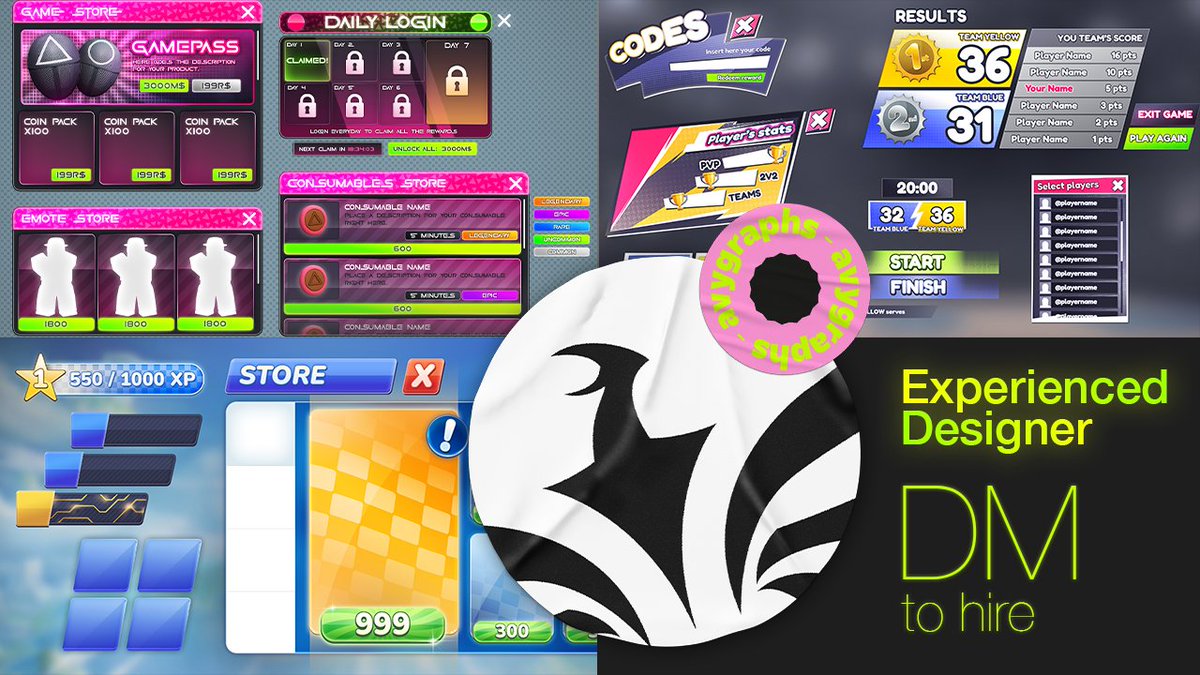 avygraphs's tweet image. 🌟Hi! I’m Avy Graphics, an indie UI designer for Roblox.

✨Since 2020, I’ve been exploring design in all kinds of styles and aesthetics
🖥️Currently studying design &amp;amp; specializing in user interfaces 

Stay tuned—I&apos;ll be sharing some UI examples soon! 🚀
#RobloxDev #UIDesign