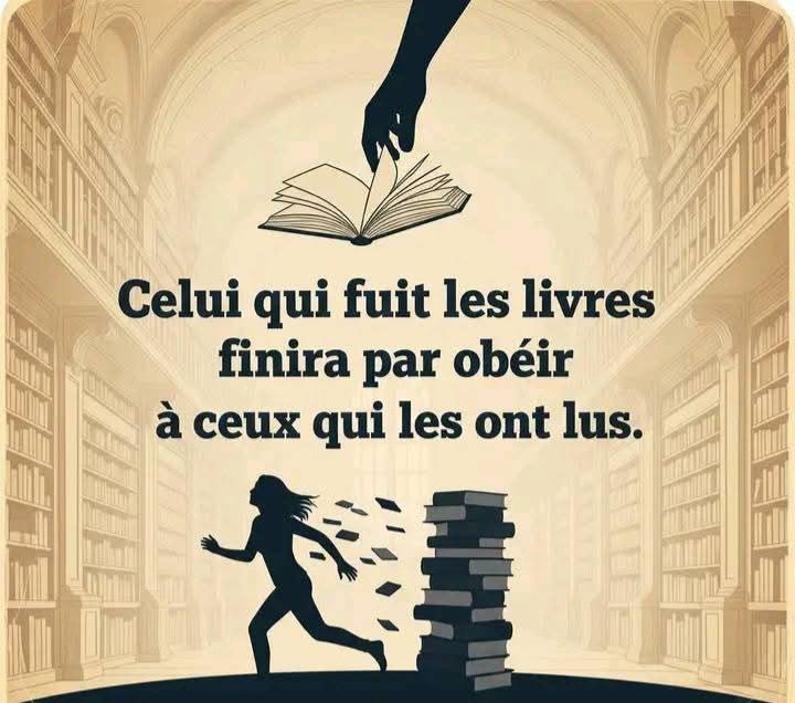 ogamashiyo's tweet image. 📚 Fuir les livres, c’est fuir sa liberté. Car tôt ou tard, l’ignorance se met à genoux devant le savoir.
#lecture #pouvoir #connaissance