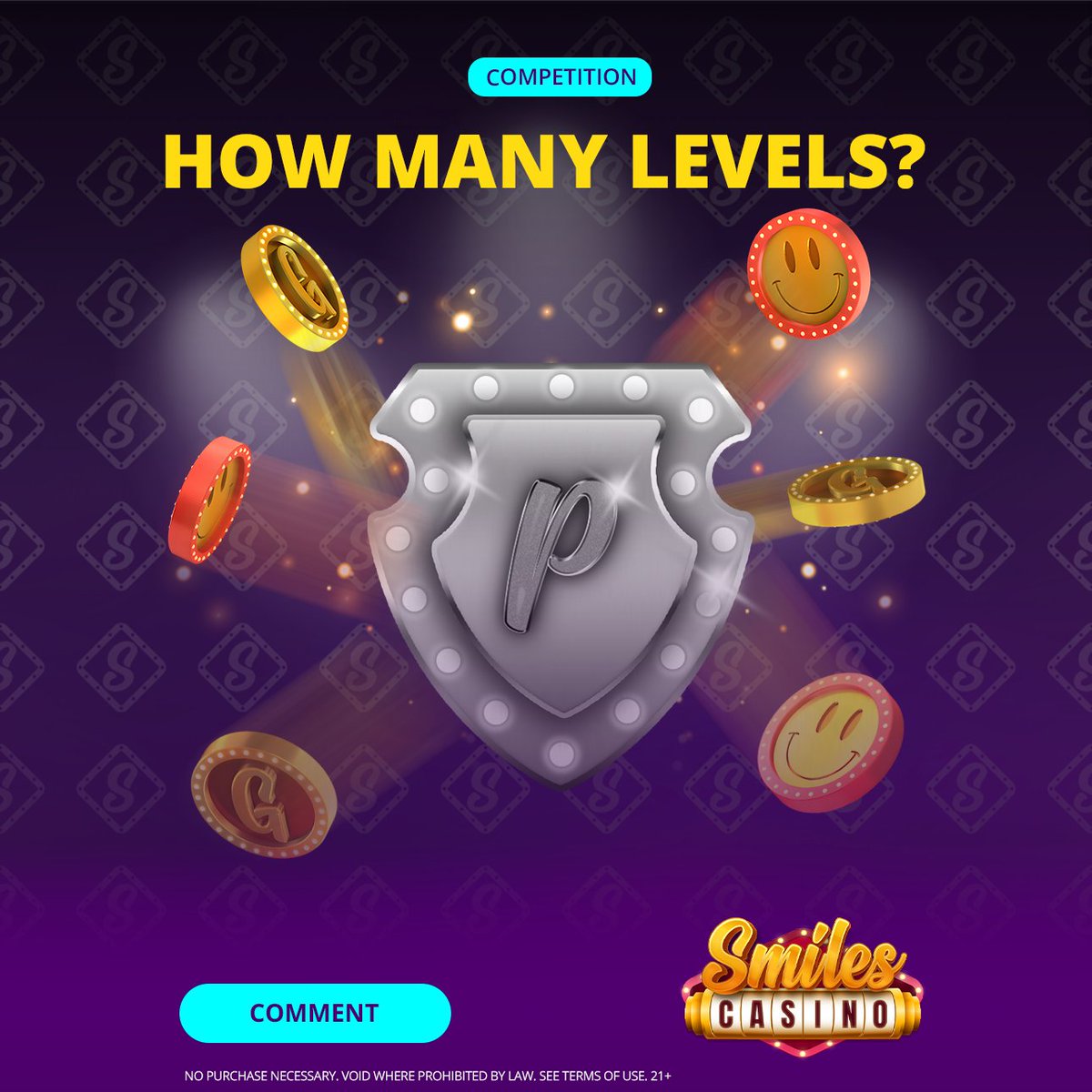 Think you know your Smiles Club perks? 😎

💡 How many levels are there in the Smiles Club?

Drop your answer in the comments with #SmilesCompetition ✨

➡️ Follow + RT
🎁 6 Smilers will each get 50,000 GC + 10 SC
⏰ Ends September 17 at 11:59 PM PT.

#SmilesCasino #SmilesClub